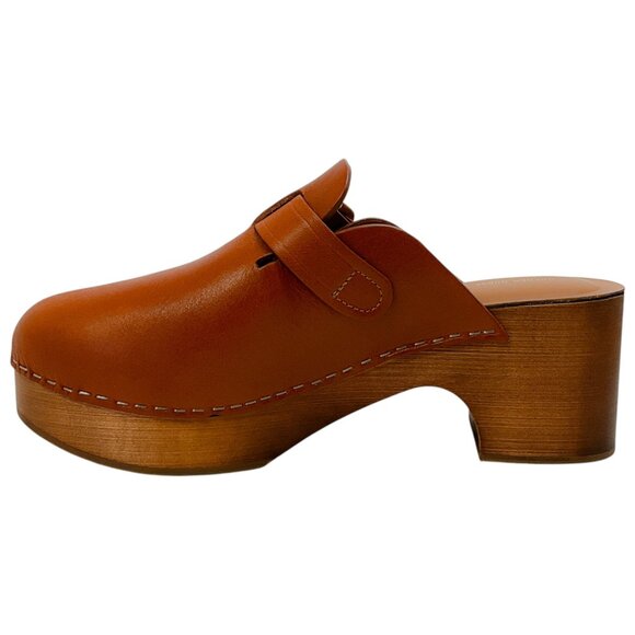 Golden Goose Deluxe Brand Tan Leather Provence Clogs - Picture 3 of 8